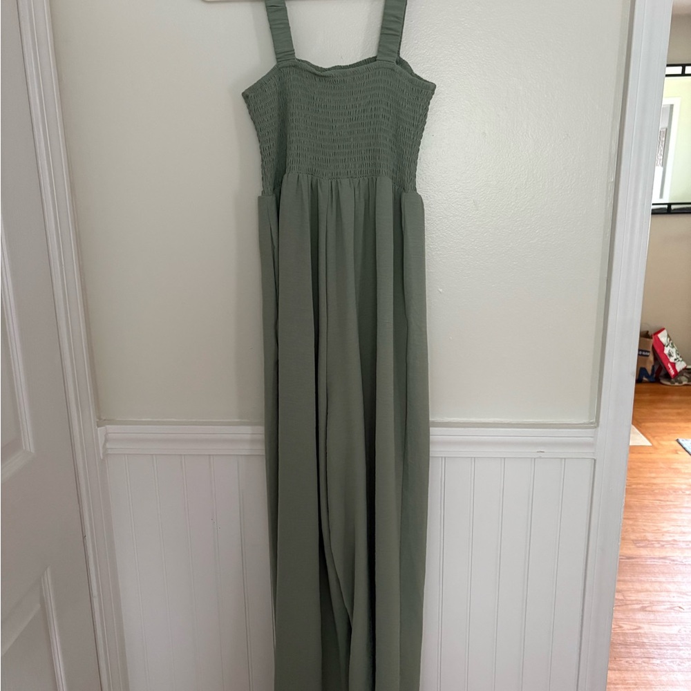 SHEIN Olive Green Jumpsuit